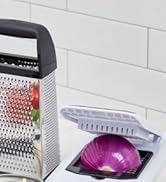 Gorilla Grip Professional 100% BPA Free 4-Sided Cheese Slicer Grater, Stainless Steel XL Box Grat...
