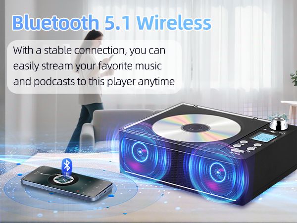 Portable CD Player Boombox