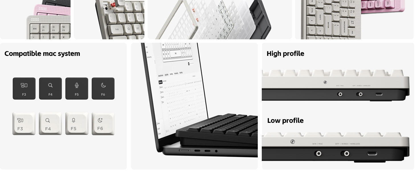 Low profile keyboard