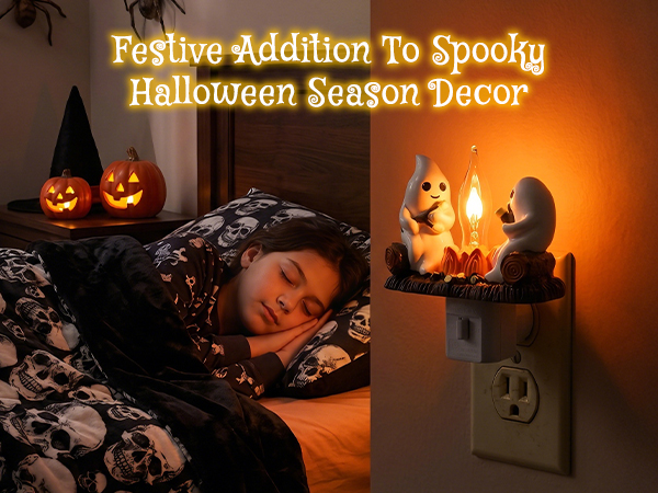 Halloween Ghost camp fire nightlight |