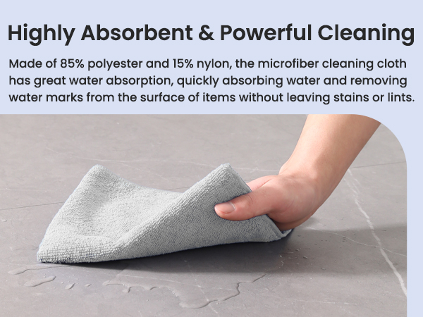 Microfiber Cleaning Cloths,Absorbent Microfiber Towels, Microfiber Rags,Cleaning Cloth for Car,