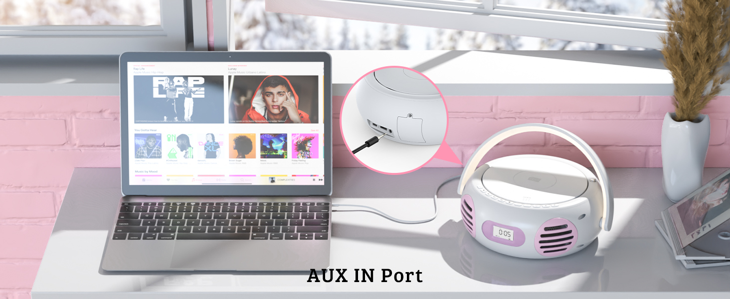 cd player with speakers