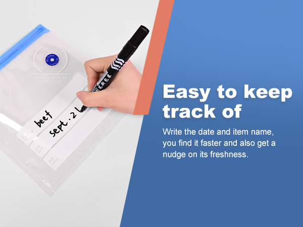 Label Write down the date of food storage for easy memory