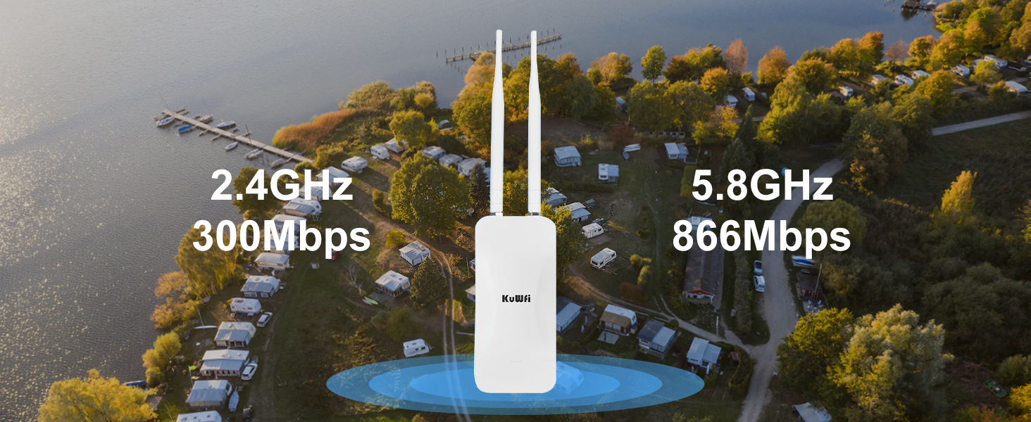  KuWFi Outdoor WiFi Wireless Access Point 