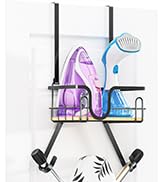 Ironing Board Holder Wall Mount, Ironing Board Hanger, Over The Door Iron Boards Holder for Laund...