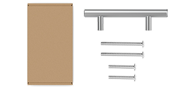 brushed nickel cabinet pulls