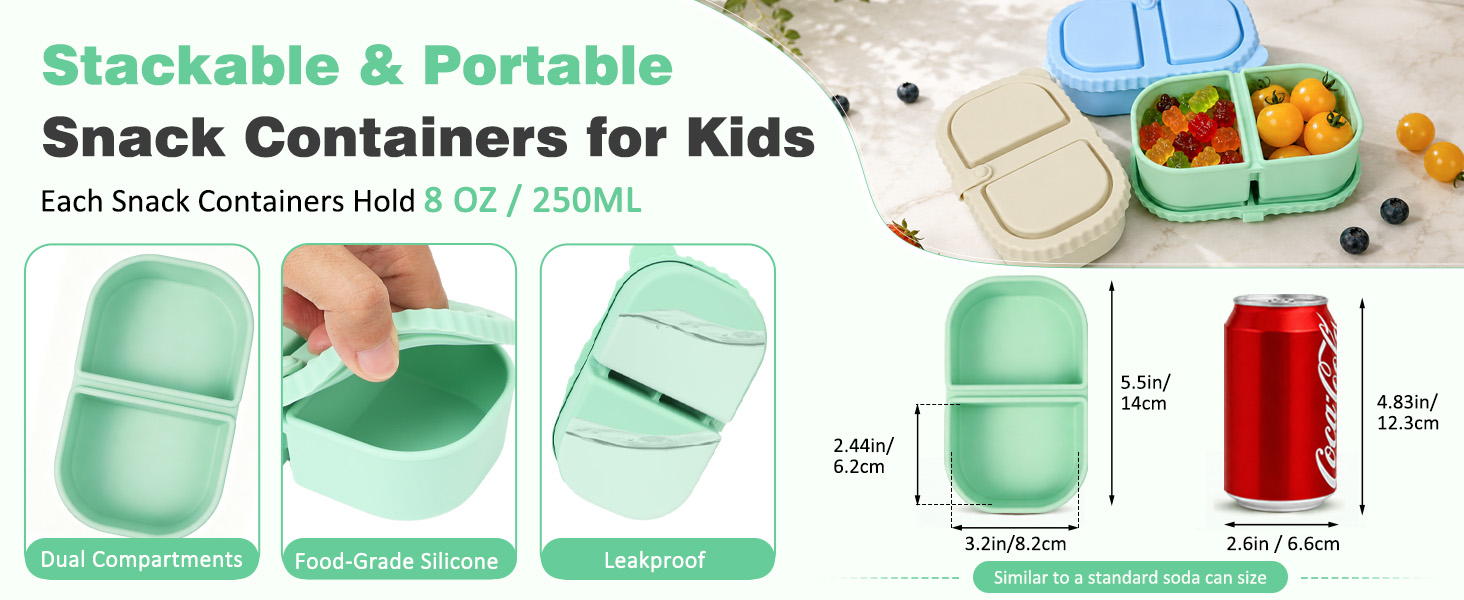snack containers with lids for kids