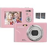 Andoer Portable Digital Camera 48MP 1080P 2.4-inch IPS Screen 16X Zoom Auto Focus Self-Timer 128G...