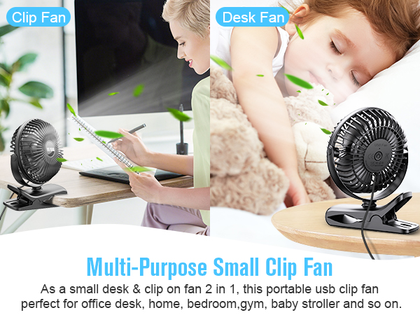 multi-purpose small clip fan