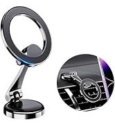 PROfezzion Magnetic Car Phone Mount, 2 x 180 Folding &amp; Double 360 Rotating, Designed for iPhone 1...
