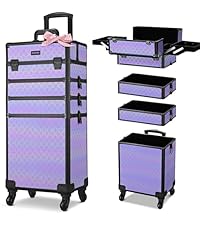 BYOOTIQUE Rolling Makeup Case Cosmetology case on wheels Makeup Artist Nail
