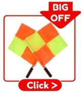 2PCS Soccer Ar Flag, Soccer Football Flags for Referees, Referee Linesman Flags with Storage Bag ...