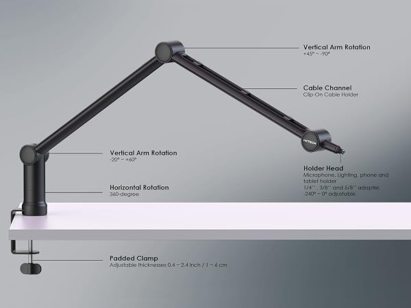 mic arm boom arm microphone arm mic boom arm mic stand desk microphone boom arm boom mic boom mic