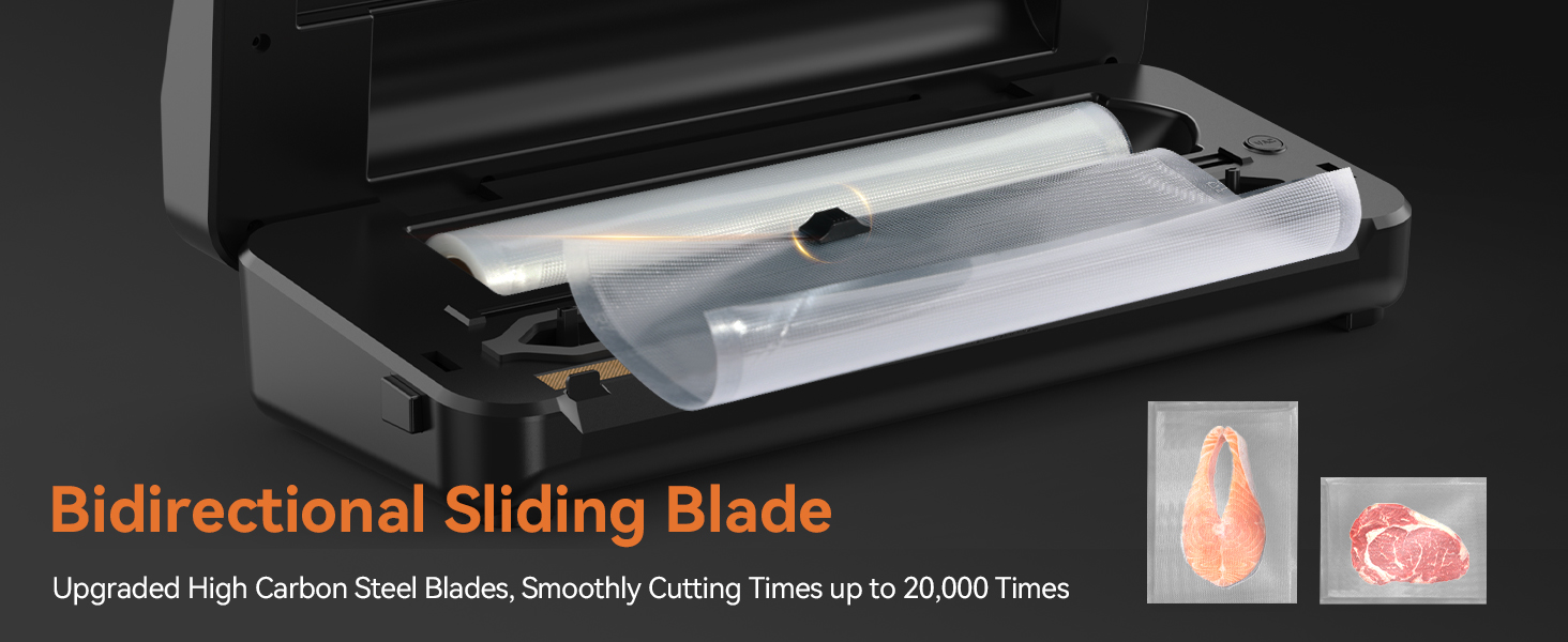vacuum sealer machine with bag cutter