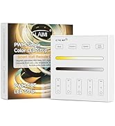 BTF-LIGHTING WR02RF Wireless 2.4G RF 4 Zones CCT Color Temperature LED Strip Wall Mounted Smart P...