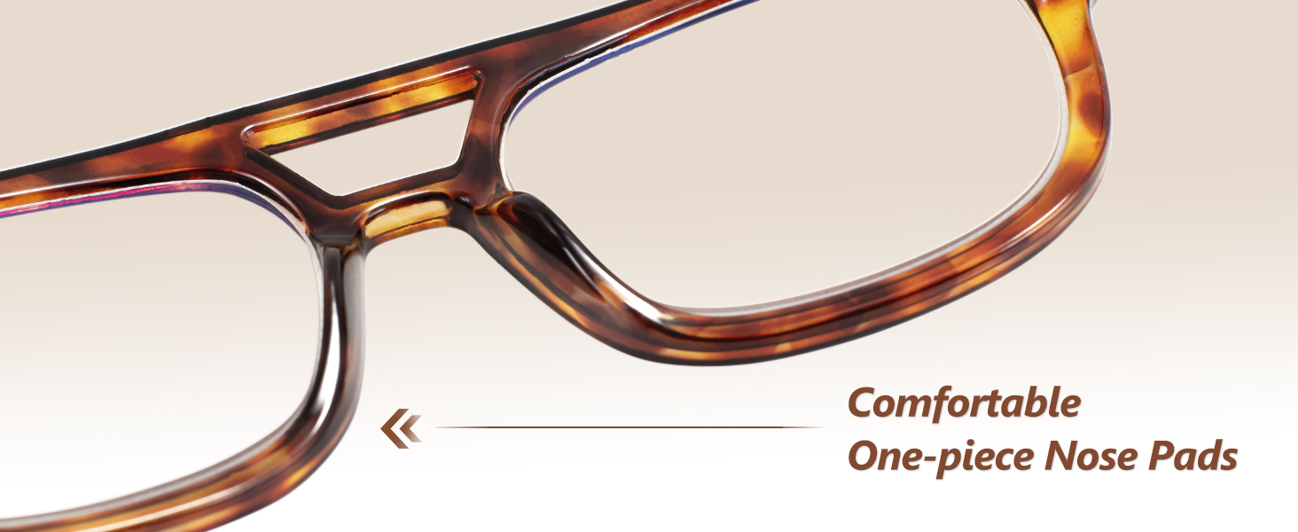 comfort one-piece nose pads for longtime wearing experience