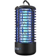 Rechargeable Bug Zapper, Portable Electric Mosquito Killer for Indoor &amp; Outdoor Fly Trap for Camp...
