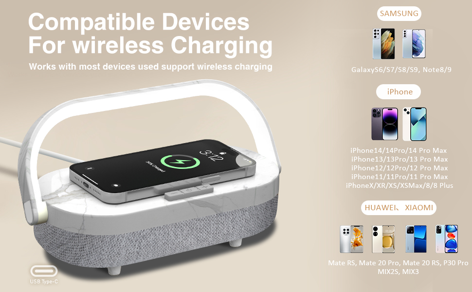 bedside lamp with charging