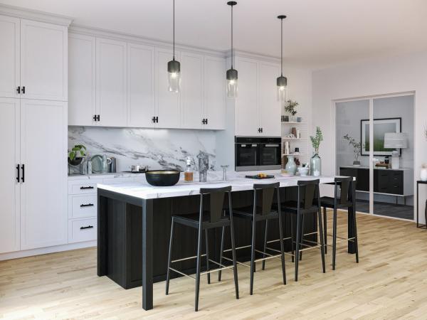 black drawer handles