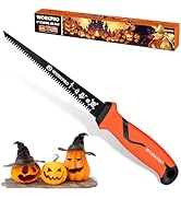 WORKPRO 6-inch Pumpkin Carving Saw&amp;Drywall Saw, Bi-metal Blade Pumpkin Carving knife with Ergonom...