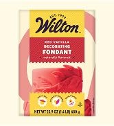 Wilton Red Fondant for Cake Decorating Premade, Vanilla Flavored, Easy to Roll &amp; Ready to Use, 23...