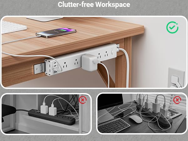 Mountable Surge Protector Power Strip