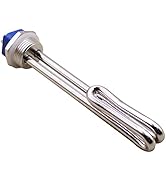 DERNORD 120V 1500W Foldback Water Heater Element with Low Watt Density