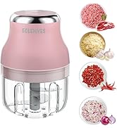Electric Garlic Chopper, 250ML Mini Portable Veggie Chopper, Garlic Grinder Masher Onion Chopper,...