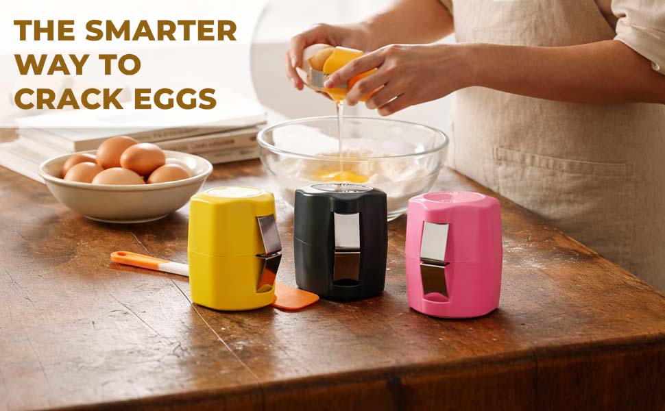 3Pcs Egg Shell Opener,2026 New Egg Cracker Tool for Raw Eggs