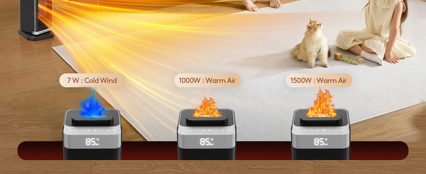 Space heaters for indoor use