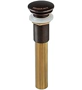 SinkSense 1.5" Pop-up Sink Drain in Aged Copper – No Overflow