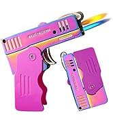 Torch Lighter, Switchable Jet Flame Lighter Butane Refillable with Lockable Function, Foldable Co...