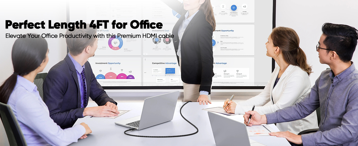 hdmi cable 4ft for office