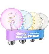 Govee Edison Bulbs, Smart Vintage Light Bulbs, RGBWW Color Changing and Tunable White, Compatible...