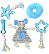 Volacopets Puppy Toys for Teething, Puppy Chew Toys for Small Dogs, Puppy Supplies, Blue, Small B...