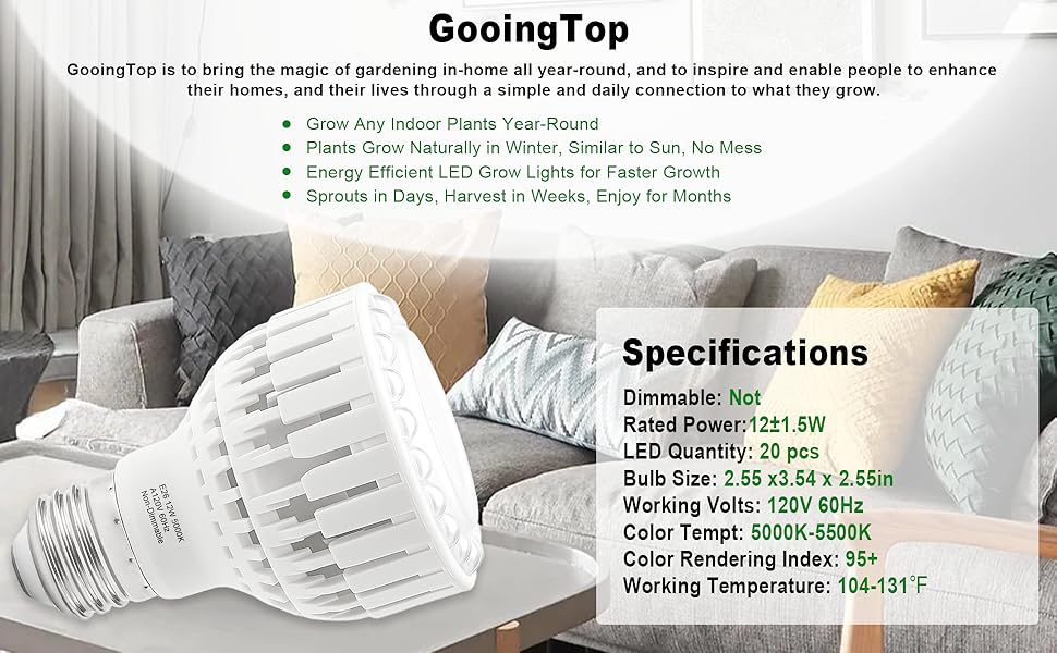 plant lighting light indoor inside