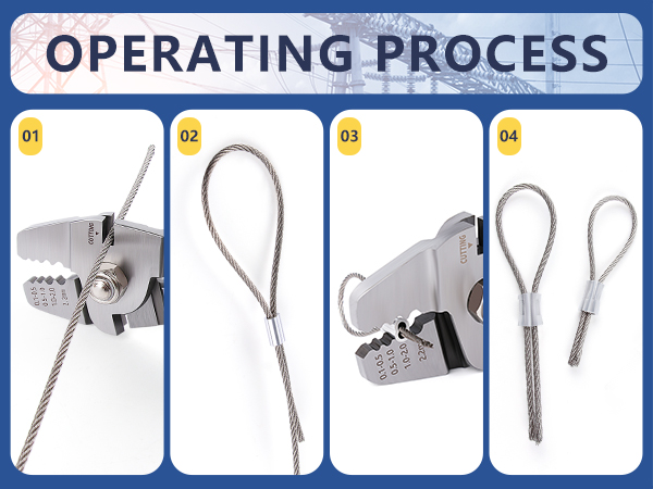 swaging tools for wire rope