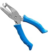 Single Hole Punch 1/4” Paper Hole Puncher for Crafts, One Hole Punch with Blue Soft Grip Handle, ...