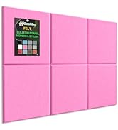 Hsurbtra Cork Board for Wall 24 x 18 Inch, 6 Pack Felt Bulletin Notice Board with Pushpins for Of...