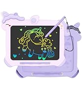 KOKODI Unicorn Toys for Girls 3+4 5 6 7 8 Years Old, Colorful LCD Writing Tablet for Kids Erasabl...