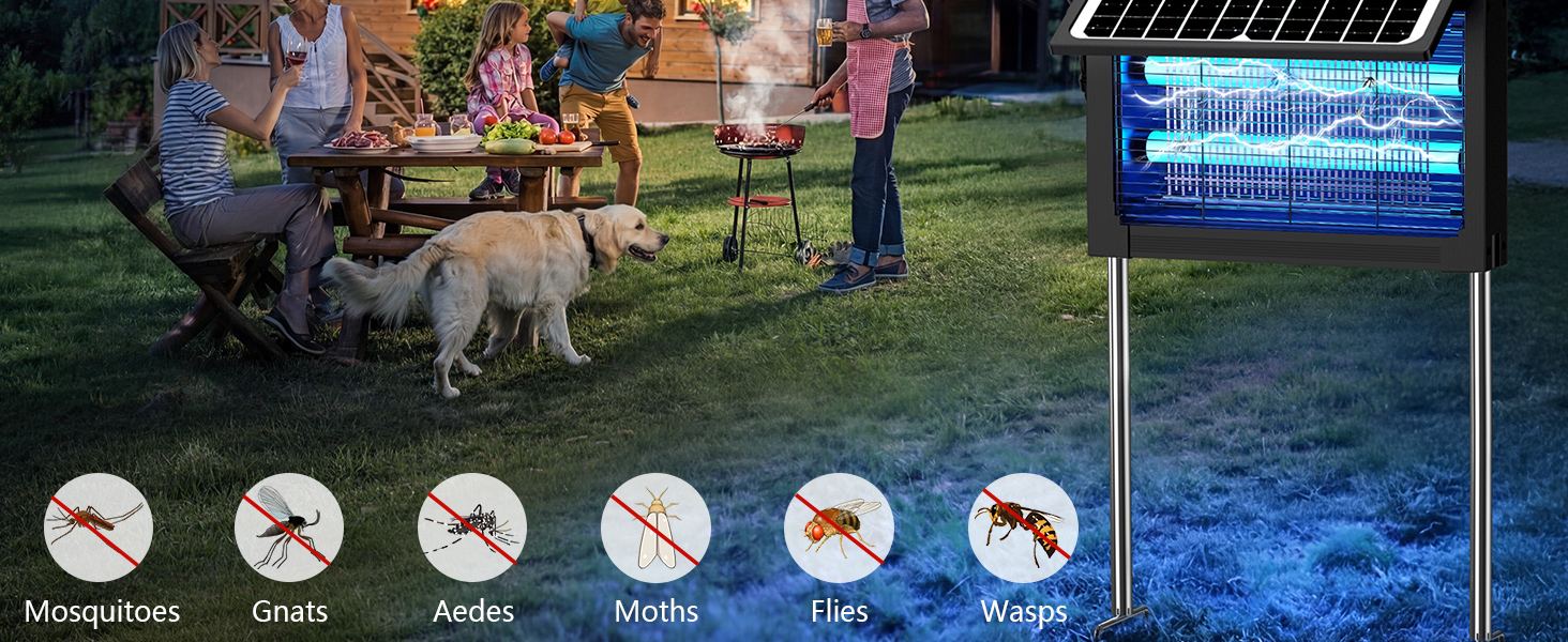 solar powered bug zapper outdoor