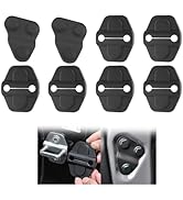 6PCS Car Door Lock Cover+2PCS Screw Protector Covers Kit,Cars Door Latch Cover Compatible with 20...