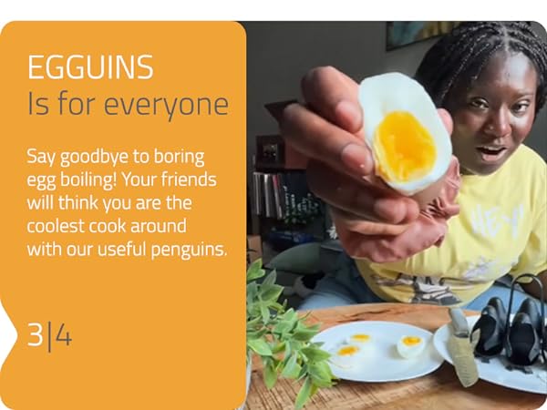 Peleg Design Egguins Multipurpose Egg holder and Cooker