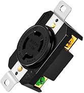 Yomiuwo NEMA L14-20R Flush Mounting Locking Receptacle, 20 Amp 125/250V Twist Lock Outlet, 3 Pole...