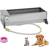 Automatic Livestock Water Trough, Animal Drinking Water Bowl Dispenser with Float Valve Kit, Self...