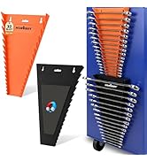 HORUSDY 2-Pack Magnetic Wrench Holder, SAE(1/4" - 1/16") and Metric(6mm-24mm)