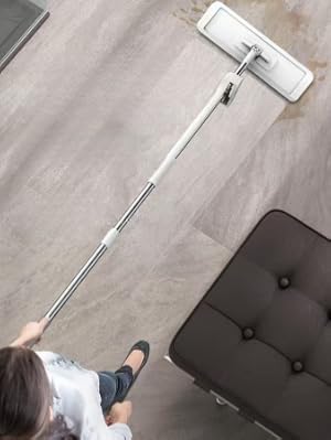 A mop that requires no bending over and no hand-washing.