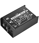 summina Professional Single Channel Passive DI-Box Hum Eliminator Direct Injection Audio Box Bala...