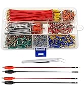 840Pcs Breadboard Jumper Wire kit for Arduino, 14 Vaules, 2 mm/0.08"-125 mm/4.92" Minidodoca U-Sh...