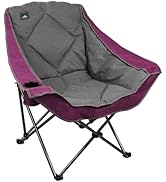 Northroad Oversized Foldable Camping Chair, Outdoor Padded Lawn Chair w/Cup Holder,Carry Bag for ...